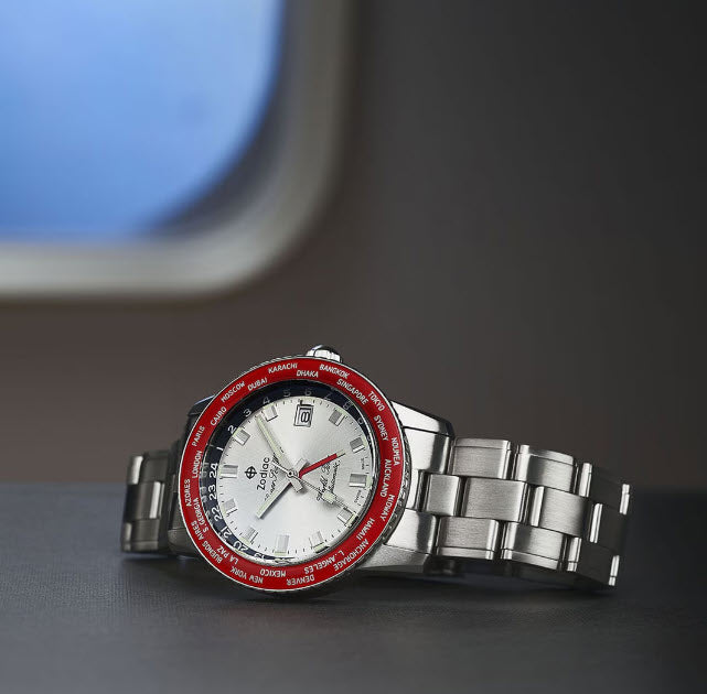 Zodiac Super Sea Wolf GMT World Time automático