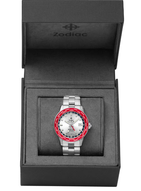 Zodiac Super Sea Wolf GMT World Time automático