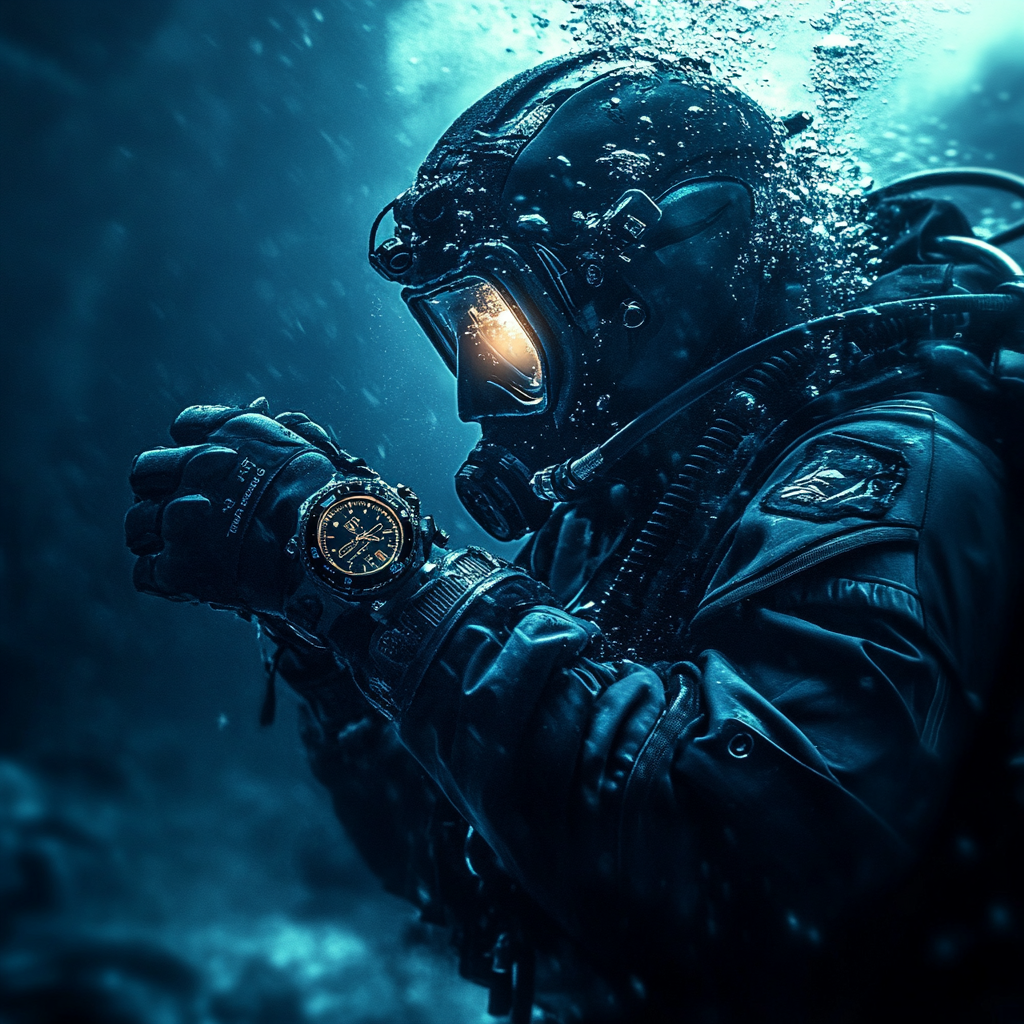 Le Temps Swiss Naval Patrol Diver
