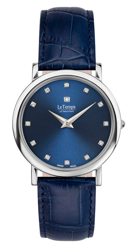 Le Temps Zafira Slim azul cuero 34mm