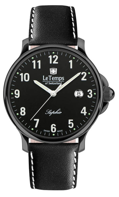 Le Temps Zafira Gent cuero negro 41mm