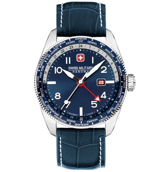 GMT Swiss Military azul 42mm