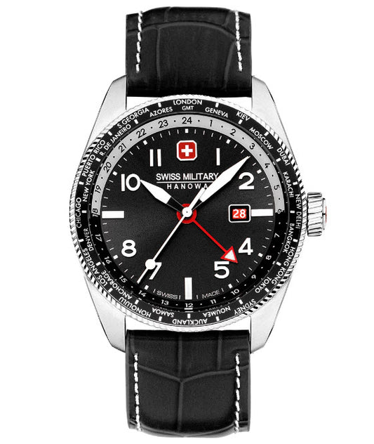 Swiss Military GMT negro 42mm