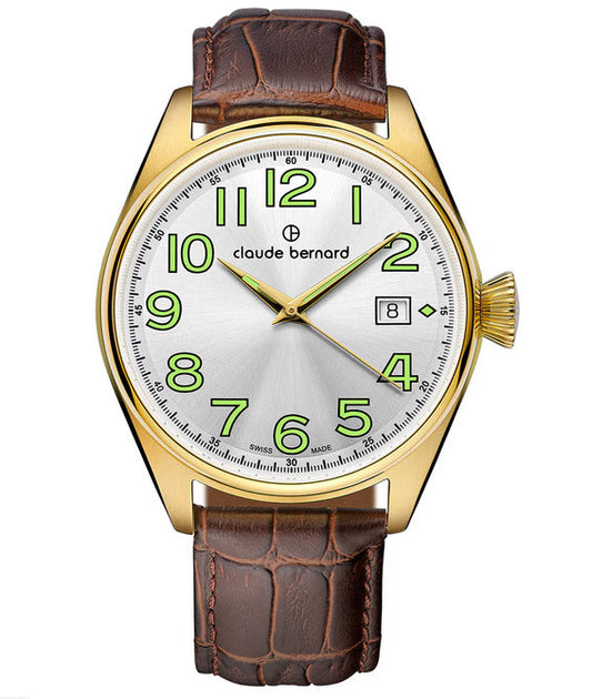 Claude Bernard Proud Heritage dorado/plateado 40 mm