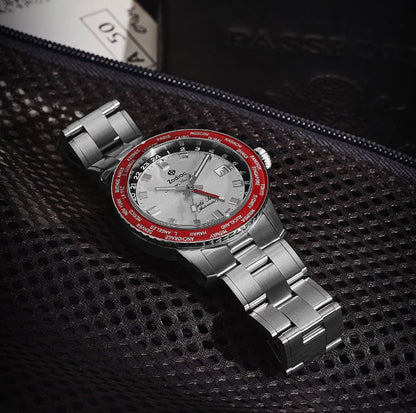 Zodiac Super Sea Wolf GMT World Time automático