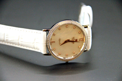 Le Temps Zafira Slim Swarovski Saphir blanco 34mm