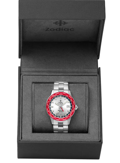 Zodiac Super Sea Wolf GMT World Time automático